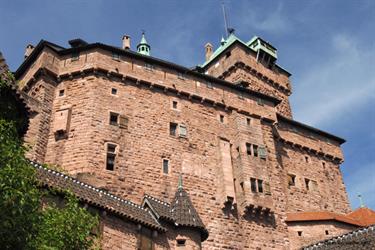 Le donjon et la façade Sud du château du Haut-Koenigsbourg - © Jean-Luc Stadler