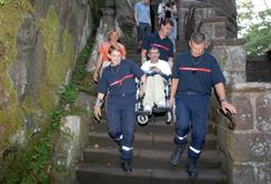 Accueil du public spécifique au château du Haut-Koenigsbourg - © Marc Dossmann