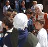 A medieval character tells his daily life in the Middle Ages at Haut-Koenigsbourg castle - © Jean-Luc Stadler