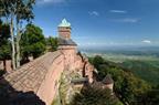 The keep, the southern façade and the entrance gate seen from the grand bastion of Haut-Koenigsbourg castle - © Jean-Luc Stadler