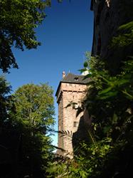 North lists from Haut-Koenigsbourg castle, with the windows of the arms room (first floor) and the Kaiser room (2d floor) - © Jean-Luc Stadler