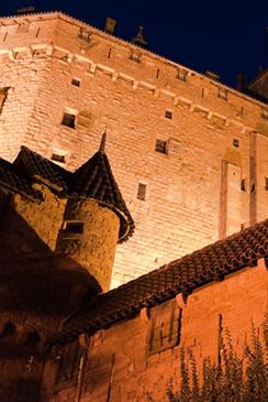 Le château du Haut-Koenigsbourg de nuit - © château du Haut-Koenigsbourg