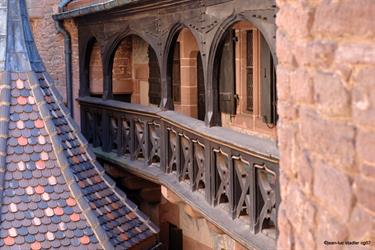 Timber galleries on the southern dwellings of Haut-Koenigsbourg castle - © Jean-Luc Stadler