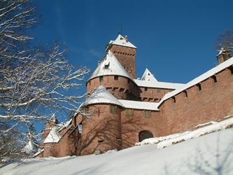 Bollwerk der Hohkönigsburg im Winter - © Cédric Populus