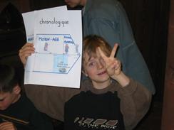 Un enfant lors d'une classe du patrimoine au Haut-Koenigsbourg
 - © château du Haut-Koenigsbourg