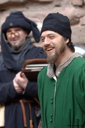 Two members of the Compagnie Saint Georges during the Time Machine at Haut Koenigsbourg castle. - © Jean-Luc Stadler