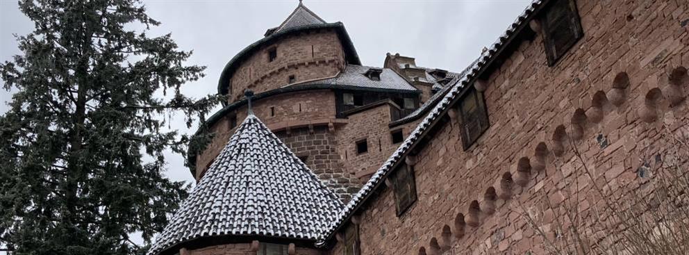 Fermeture du Grand Bastion (sols glissants) - © Château du Haut-Koenigsbourg - Hohkönigsburg, Elsass, Frankreich